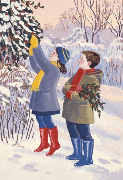 Gathering Holly by Lavinia Hamer